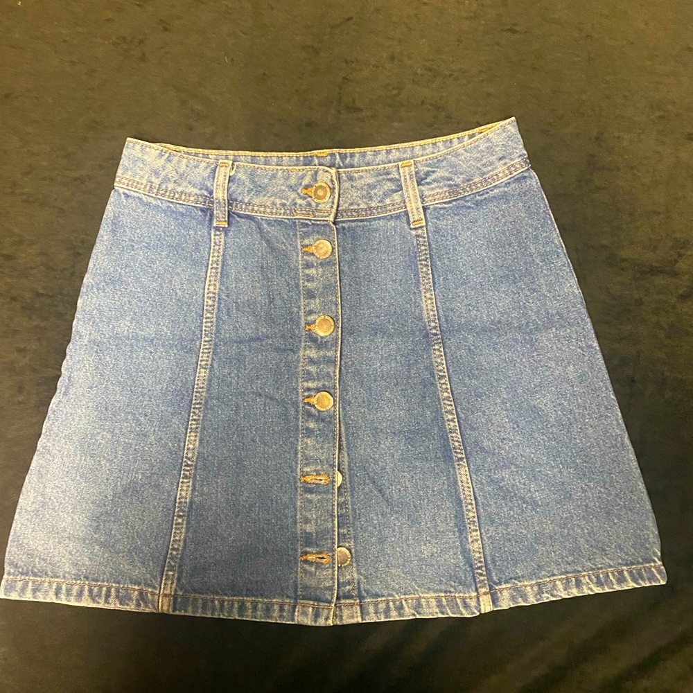 Denim jean skirt